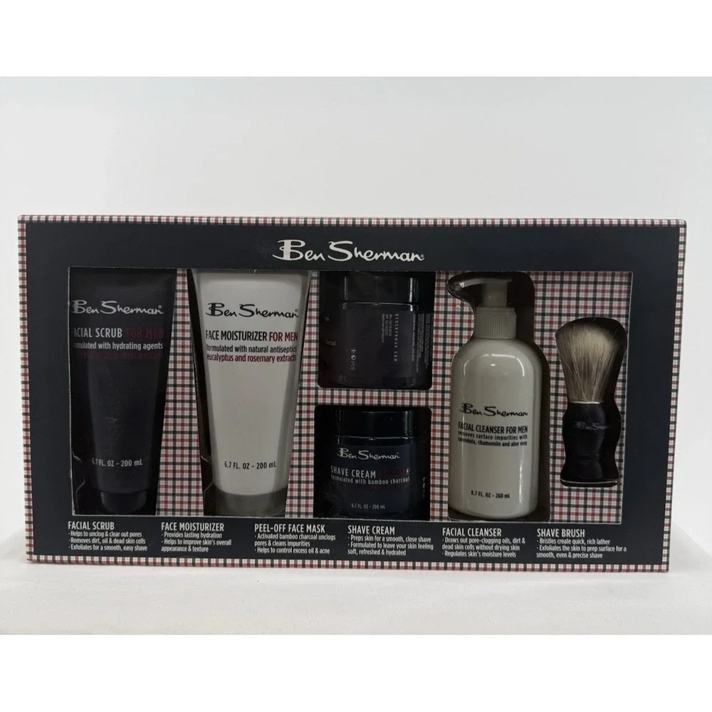 Ben Sherman Men's 6 Piece Ultimate Grooming Collection Gift Box Set New in Box
